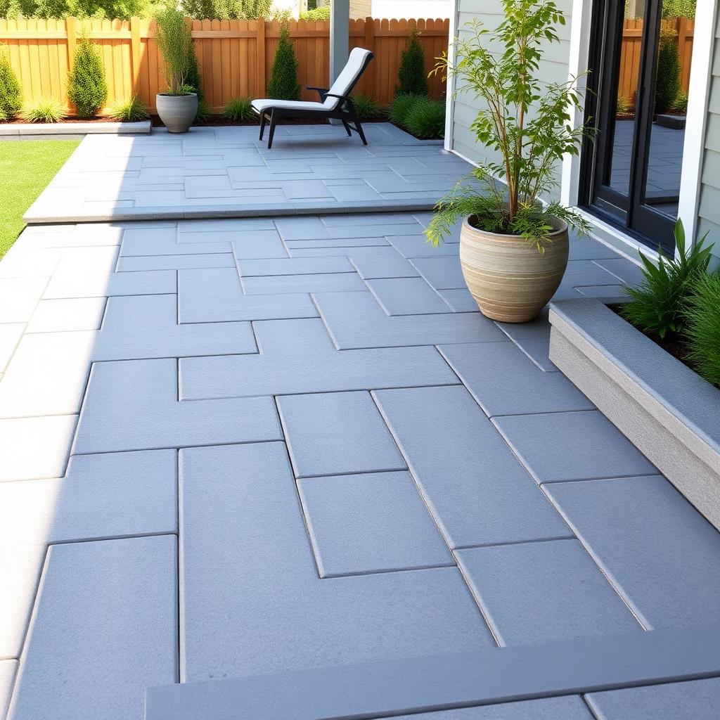 Belgard Moduline™ paver in Pewter — Contemporary Patio color installed in Dallas–Fort Worth by Paverston