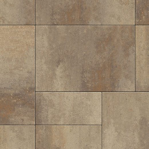 Belgard Dimensions™ paver in Aspen Blend — Modern Patio color installed in Dallas–Fort Worth by Paverston