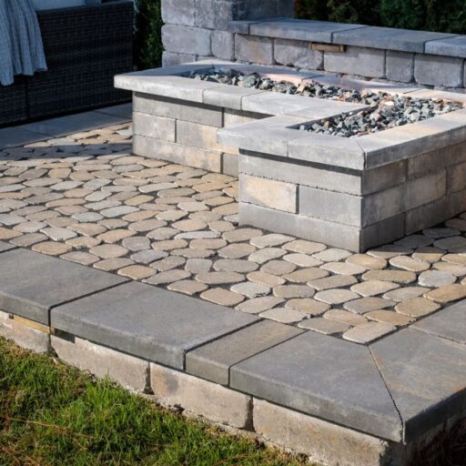 Belgard Belgian Cobble® paver in Bourbon — Courtyard color installed in Dallas–Fort Worth by Paverston