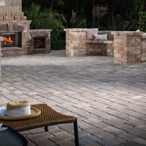 Belgard Appian-Stone® paver in Harvest — Value Driveway color installed in Dallas–Fort Worth by Paverston